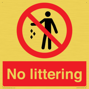 No littering